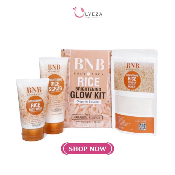 BNB Rice Brightening Glow Kit 3 In 1 Lyeza