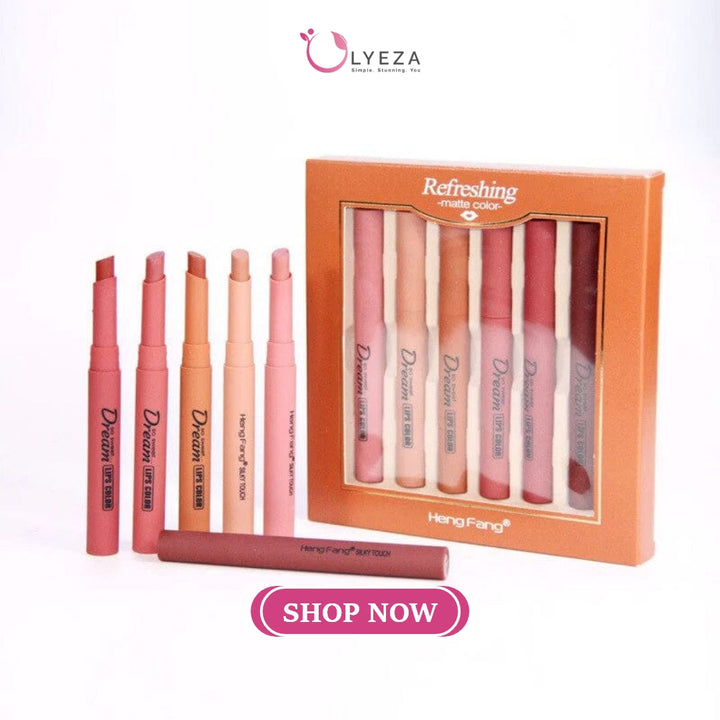 Heng Fang Dream Lipstick Pack of 6 Lyeza