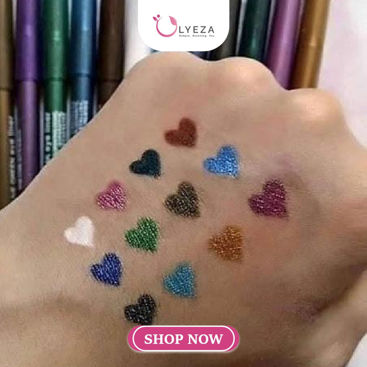 Flormar-Waterproof Eyeliner-Pack of 12 Eye Pencils Lyeza