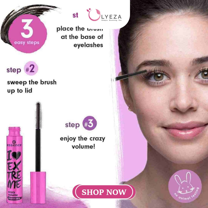 I Love Extreme Crazy Volume Waterproof Mascara Lyeza